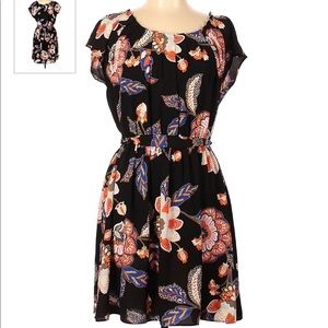 Lauren Conrad black patterned dress